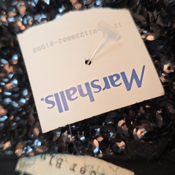 BLACK SEQUINED DRESS - Picture 6 of 6